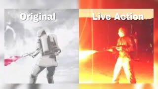 ATTACK ON TITAN The Final Season OP Live Action ver. Comparison