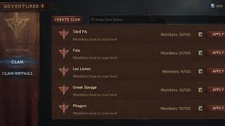 Diablo Immortal how to join a clan or guild Opening the way  unirse a un clan  Rejoindre clan