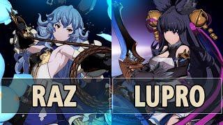 GBVSRRaz Ferry Vs Lupro Yuel High Level Gameplay.