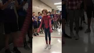 I DRESSED UP AS SPIDER-MAN AT SCHOOL AND DID A BACKFLIP ️️