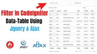 How to apply filter in datatable using jquery