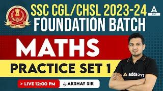 SSC CGL CHSL 2023-24  Maths Classes By Akshay Awasthi  Practice Set 1