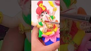 बिल्कुल आसान तरीके से गणपति की मूर्ति बनाना सीखेंVery Easy Ganpati idol Making process in clay #diy