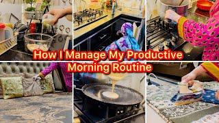 How I Manage My Busy Morning Routine Kids Breakfast Recipe Morning Cleaning wardrobe Organise