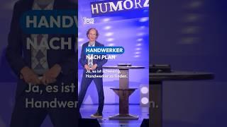 Handwerker nach Plan. Olaf Schubert bei der HumorZone Gala.