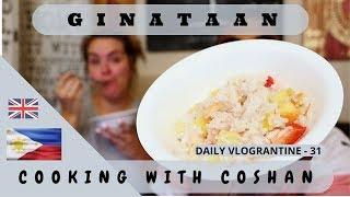 Foreigners cook Filipino food  - GinataanBinignit