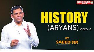 APPSC GROUP II Indian History ARYANS by Saeed Sir SHINE INDIA ACADEMY