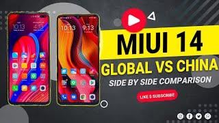 MIUI 14 China Vs MIUI 14 Global  Side By Side Comparison  Missing Features In Global & Indian MIUI