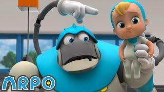 Accidents Happen  Baby Daniel and ARPO The Robot  Funny Cartoons for Kids