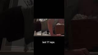 207 push ups #gym #natty #gymmotivation #mostpushups #shorts