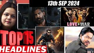 Top 15 Big News of Bollywood  13th  SEPTEMBER 2024  Salman Khan  Ramayana Sunny Deol Amir Khan