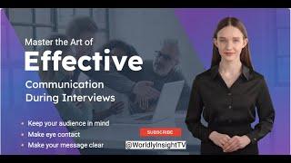 How To effectively Communicate Your skills During An Interviews.