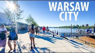 Top 5 Places in Warsaw Warsaw City Poland - Walking Tour  4K 60fps City Walk - Travel Walk Tour