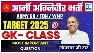 INDIAN ARMY AGNIVEER 2025  GK Class-16  एग्जाम में छपने वाले प्रशन Army GK Important Questions