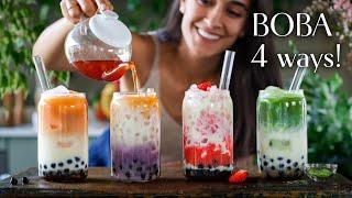 Easy homemade BUBBLE TEA must-try BOBA