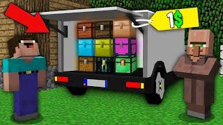 Minecraft NOOB vs PRO WHY VILLAGER SELL CAR WITH SECRET CHESTS NOOB FOR 1$? Challenge 100% trolling