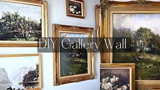 DIY GALLERY WALL DECOR  EXTREME LIVING ROOM MAKEOVER 2022