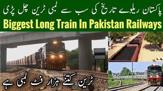 Pakistan Railways Run Longest Train In Pakistan Longest Freight Train In Pakistan Mr Phirtu