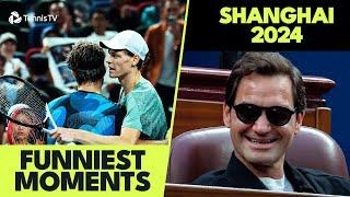 Fan Declares Love For Federer Sinner Breaks Machacs Racket & More  Shanghai 2024 Funniest Moments