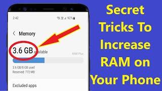 Secret Tricks To Increase RAM On Your Android Phone - Howtosolveit