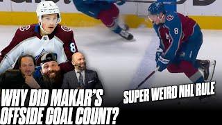 Explaining Why Cale Makars Offsides Goal Counted NHL Vets Are Shocked
