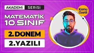 10.Sınıf 2.Dönem 2.Yazılı Soruları  Akademi Serisi  Konu Özetli  Ücretsiz PDF #matematikyazılı