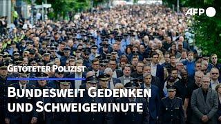 Getöteter Polizist Bundesweit Gedenken und Schweigeminute  AFP