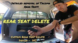 Goose Gear Inspired Rear Seat Delete  Tacoma  Detailed Seat Removal  Design and Installation