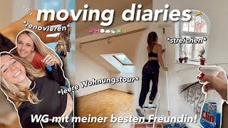 ich ziehe in eine WG mit meiner besten Freundin  *moving diaries*  Umzug streichen & renovieren