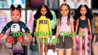 {200 + CC  CHILD INFANT CC FOLDER  The Sims 4