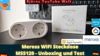 Meross MSS120 Unboxing und Test - Smart Home Steckdose Test Deutsch