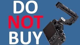 Before you buy a hot or cold shoe top handle for your DSLR or mirorless camera please watch