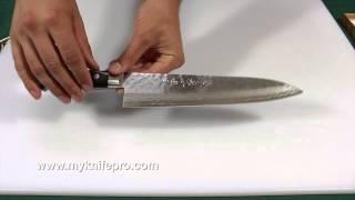 Kikuichi Elite Warikomi Damascus Tsuchime 9.5″ GyutoChefs Knife Review