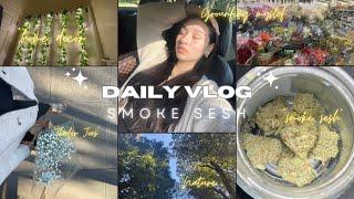 *VLOG*  Staying grounded with nature Home decor + *Smoke sesh