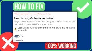 LOCAL SECURITY AUTHORITY PROTECTION IS OFF WINDOWS 11 FIX   Page Not Available Windows 11 Errror