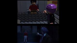 side by side version  Harry vs Quirrell Lego Harry Potter stop motion