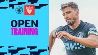 Borges Mebude & Katongo join first team training  Man City v Sevilla  Open Training
