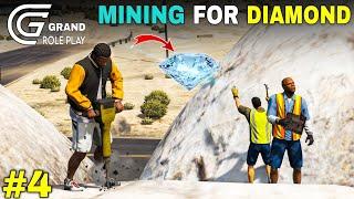 DIAMOND MINING FOR MONEY   GTA 5 GRAND RP GAMEPLAY #4