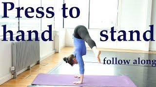 Press to handstand  follow along class  The Art of handbalancing