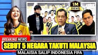 MALAYSIA SOMBONG‼️ RANKING FIFA TIMNAS MALAYSIA LANGKAHI INDONESIA 5 NEGARA TAKUTI HARIMAU MALAYA⁉️