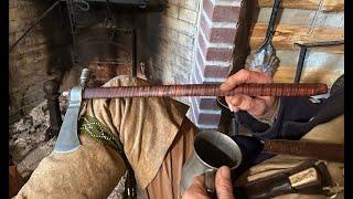 Finishing the Pipe Tomahawk  1700s  HISTORY  BLACKSMITHING 