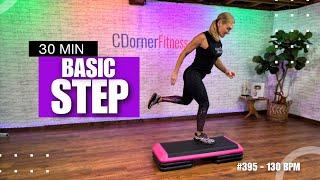 30 Min - BASIC STEP AEROBICS WORKOUT -  130 BPM - PART 1