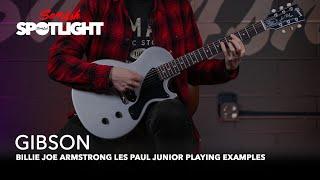 Gibson Billie Joe Armstrong Les Paul Junior Playing Example.