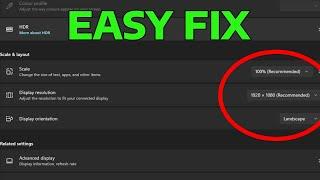 How To Fix Resolution Problem Fit to Screen Best Method in Windows 11