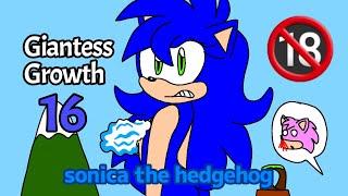 Giantess Growth 16 Sonica the hedgehog