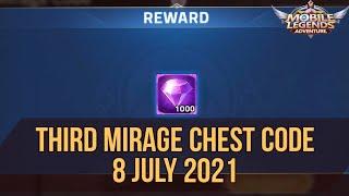 Third Mirage Chest Code  New Gift Code 8 JULY 2021 - MLA