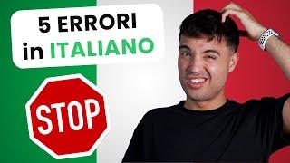 5 MISTAKES YOU MAKE IN ITALIAN  5 errori da evitare in Italiano ita audio