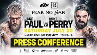 Jake Paul vs Mike Perry OFFICIAL PRESS CONFERENCE  LIVE