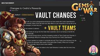 Gems of War Changes to The VAULT Drop Table and Teams for Low to High-Level Players