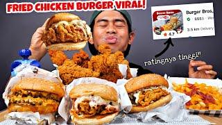 BURGER BROS 200 RIBU CHALLENGE FRIED CHICKEN BURGER VIRAL